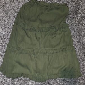 SHEIN Olive A-Line Skirt